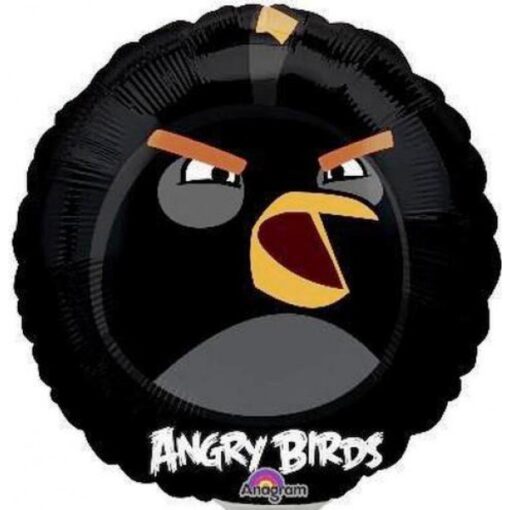 FOIL 9'' BLACK ANGRY BIRD